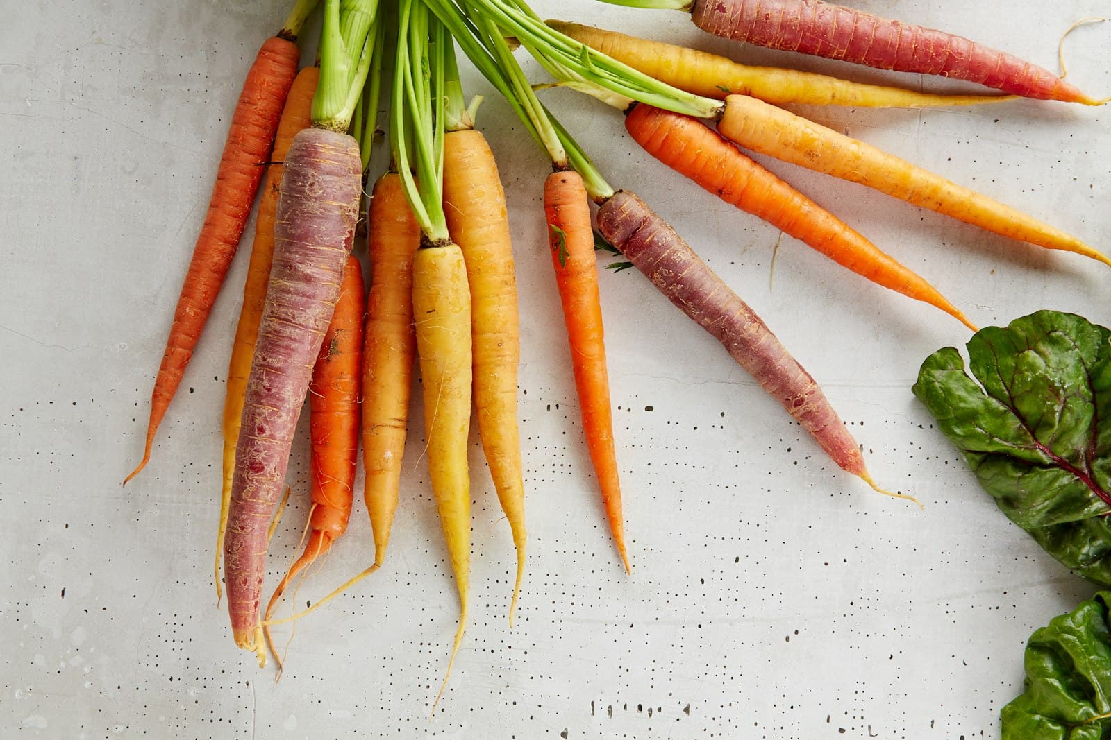 root vegetables, freshly graded